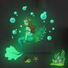 Luminous Fairy Mermaid Wall Stickers Kids Bedroom Home Decor Glow In The Dark Fairy Butterfly Decal Stickers Switch Wallpaper