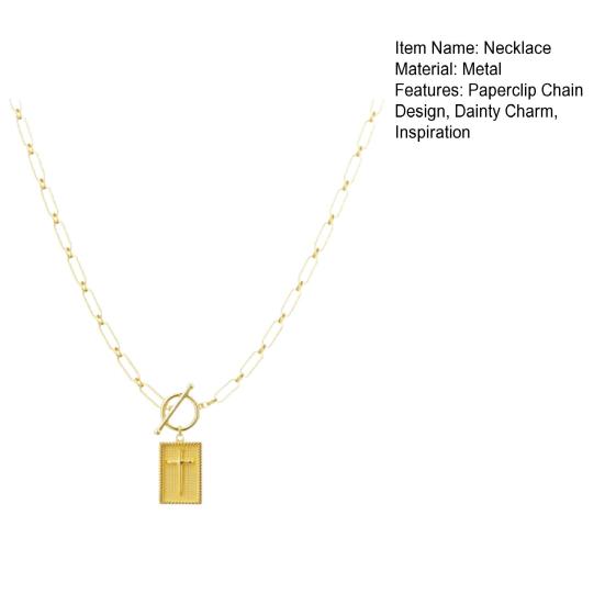 Ожерелье с крестиком, цепочка «панцирь», модное изящное ожерелье с подвеской