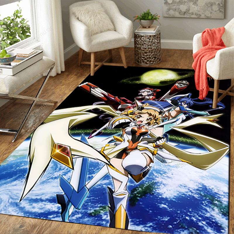 Коврик для пола Senki Zessho Symphogear G для гостиной или спальни. Мягкий и удобный ковер. Подарок на день рождения и праздник. NFF0928628