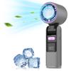 Ice Cooling Handheld Fan with Ice Cooler Speed(100) 13000 Rpm Digital Display Rechargeable 3-in-1 Portable Fan Small Pocket Fans