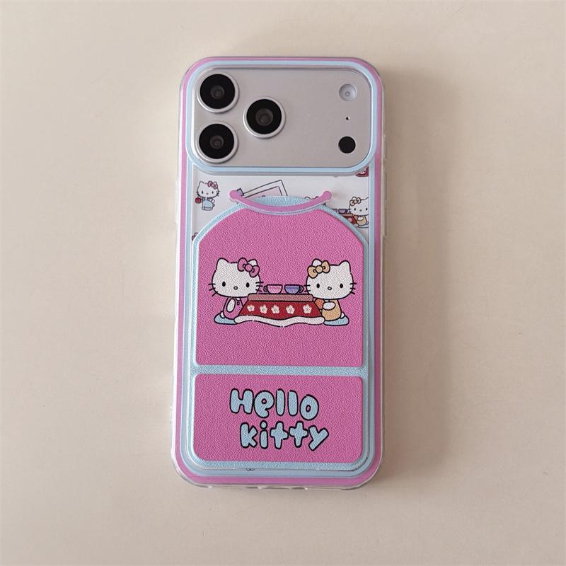 New 2026 Cute Pink Cartoon Magnetic Phone Case For iPhone 17 16 15 14 Pro Max with Flip Stand Shockproof Cover For Magsafe