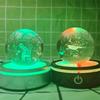 Солнечная система 3d хрустальный шар Хрустальный глобус Лазерная резка Хрустальный шар с шаровой подставкой Декоративные сферы планет Галактика Подарок на день рождения Украшения