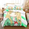 Tsurezure Children Bedding Set Single Twin Full Queen King Size Bed Set Adult Kid Bedroom Duvetcover Sets 3D Anime Bed Sheet Set