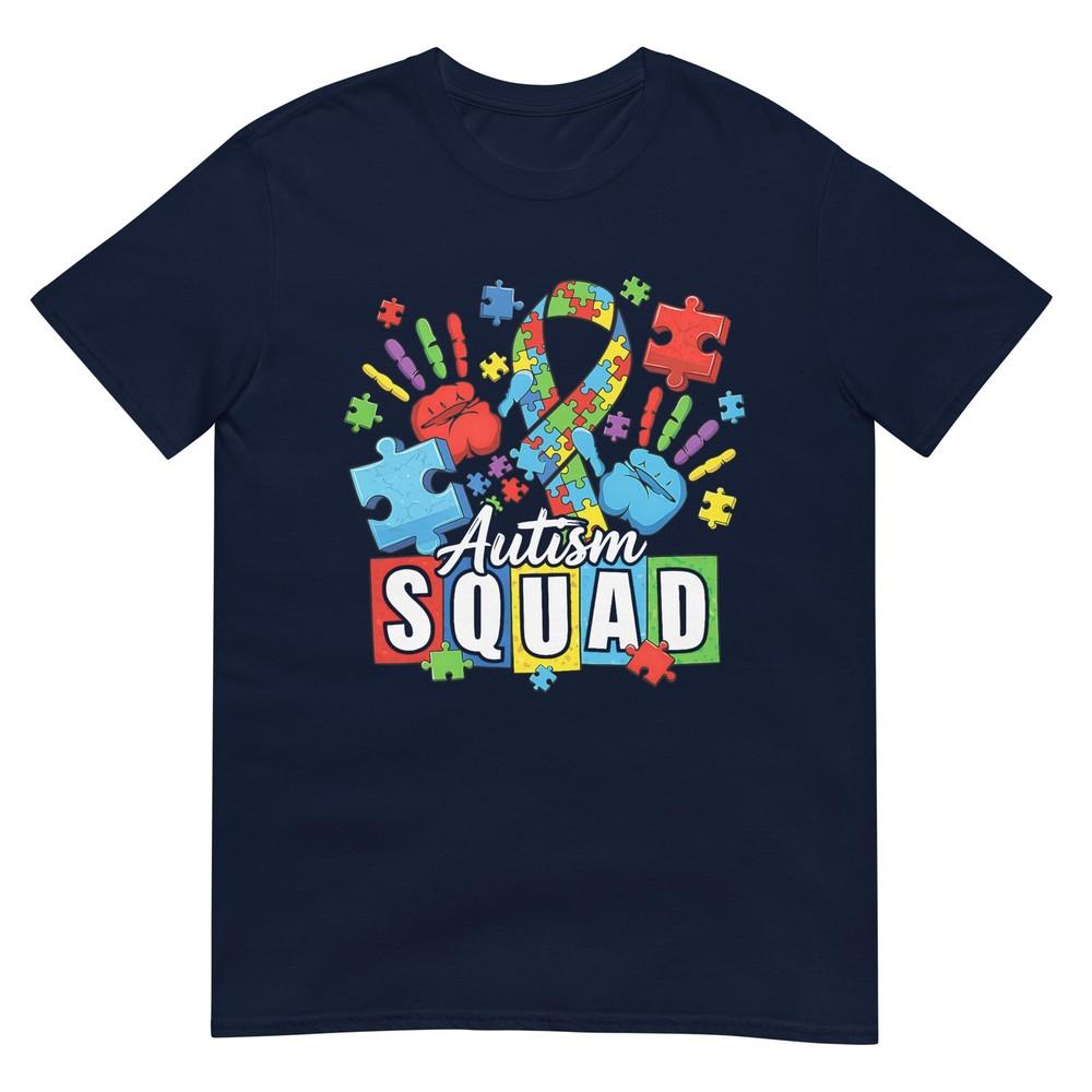 Autism Awareness Autism Support Squad Family Heart Puzzle Tshirt