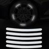 Car Wheel Reflective Strip, Rainbow Rim Decals for Cars Motorcycle Bike, Waterproof High Visibility Sticker for Tires