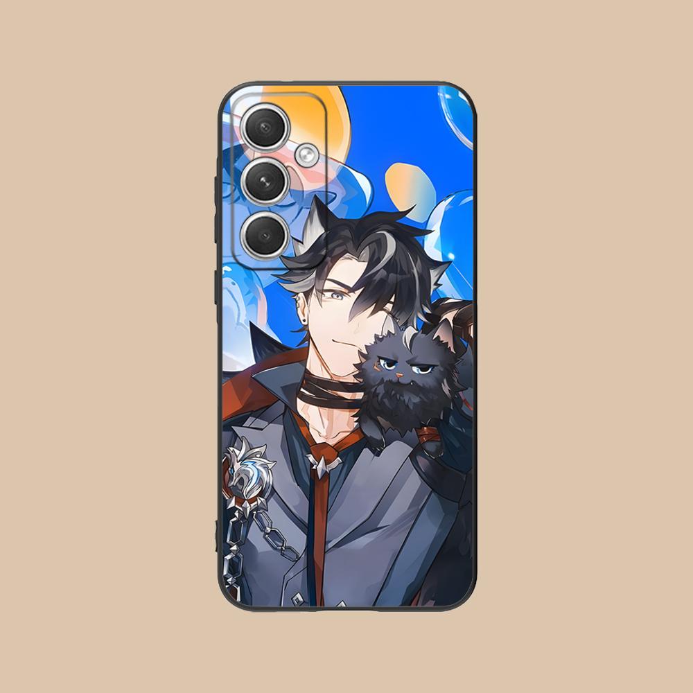 Игровой матовый чехол для мобильного телефона GI Wriothesley для Samsung Galaxy S26 S25 S24 S23 S22 S21 S20 Note20 Plus FE Ultra Цветная крышка