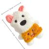 Cute Cartoon Plush Squeak Puppy Keychain Bag Pendant Charms Kawaii Animal Doll Pendant Accessories For Women Kids Gifts