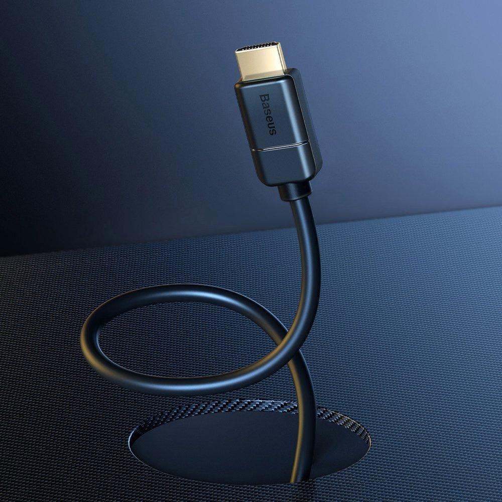 Baseus 3m HDMI 2.0 Cable - 4K 60Hz, 3D HDR, 18Gbps – Black (Model: CAKGQ-C01)