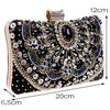 Beaded Clutch Purse Evening Bags Wedding Party Handbag Metal Chain Shoulder Bags CLE
