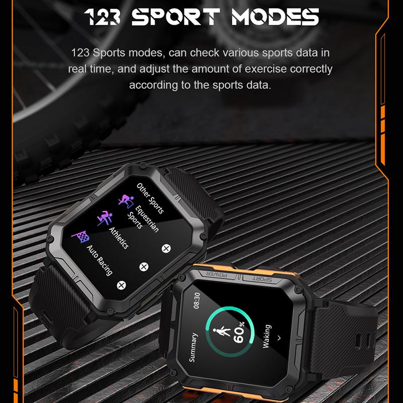 New C20 Pro Smart Watch Men Voice Assistant BT Wireless Call Business Outdoor Sports IP68 Waterproof Wristwatch For Android iOS