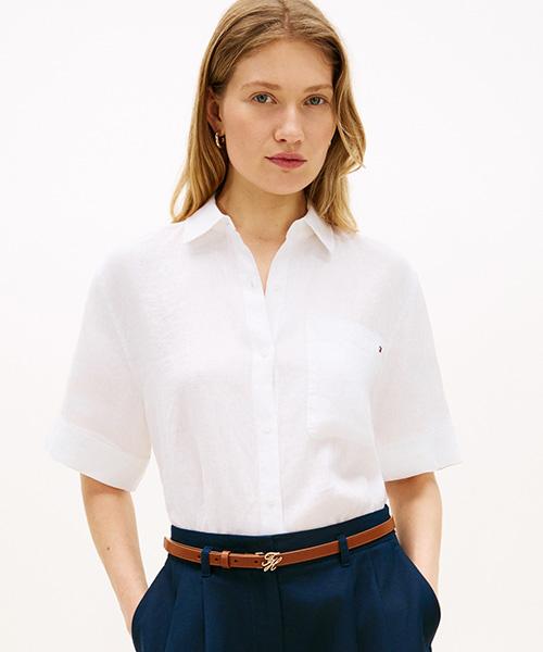 TOMMY HILFIGER Essentials Linen Shirt