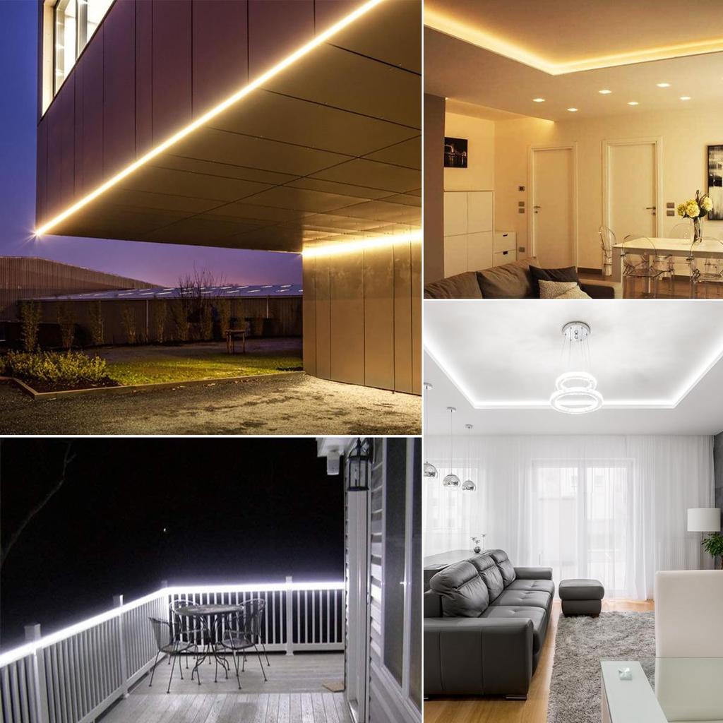 1-20 м светодиодная лента белая теплая белая 2835SMD 120 светодиодов/м светодиодная лампа AC220V водонепроницаемая гибкая светодиодная лента высокая яркая диодная светодиодная лампа с вилкой европейского стандарта