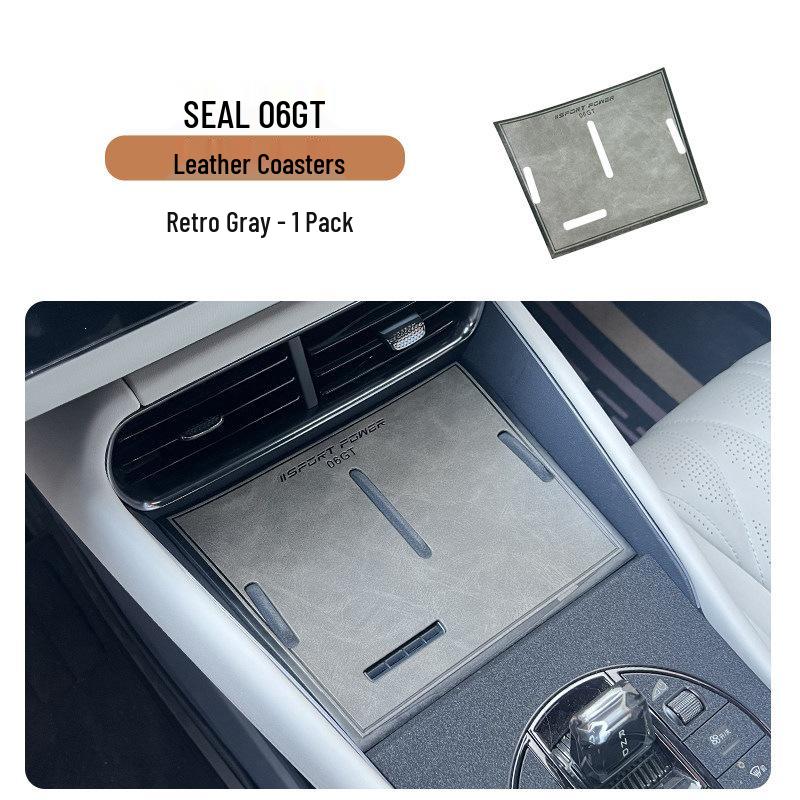 Силиконовая противоскользящая подставка с беспроводной зарядкой для BYD Seal 06 GT