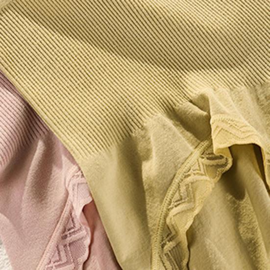 Женское нижнее белье с высокой талией, мягкие эластичные трусы с утягивающим эффектом, бесшовные, полные