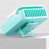 Handsfree Mini Waist Clip Fan 2000mAh Quiet Air Cooler Rechargeable Blue