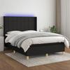 VidaXL Bed Slat Base with Mattress and LED, Upholstered Bed, Double Bed, Adult Bedroom Interior Bed, 3138879