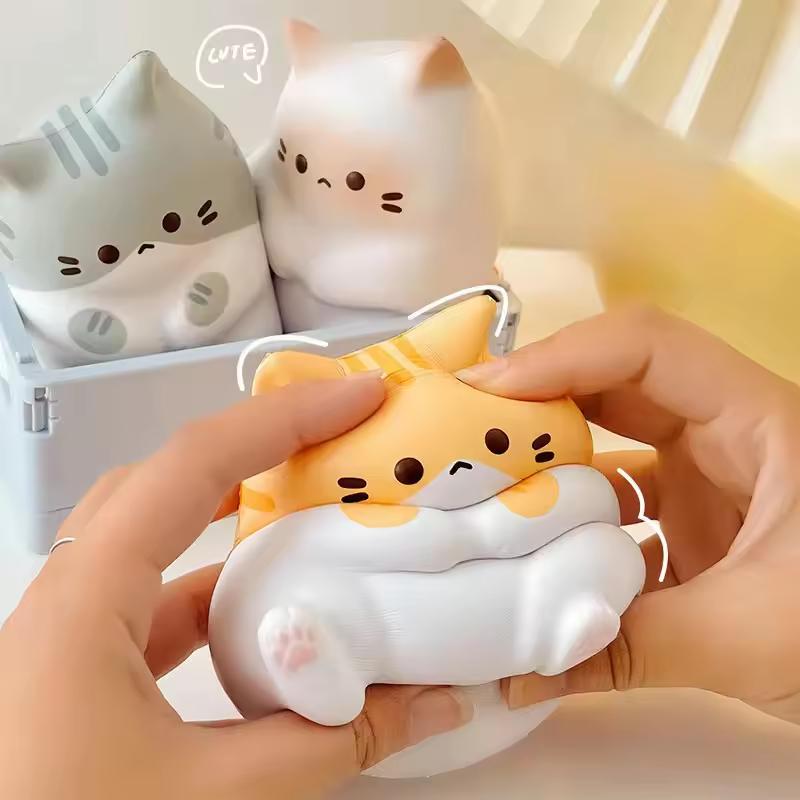 Новые игрушки-антистресс для кошек, сжимаемые, милые мультяшные куклы для снятия напряжения, медленно восстанавливающие форму, домашние настольные украшения, игрушки-антистресс, подарки