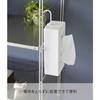 Yamazaki Tower Hanging Tissue Case, White, W13.5 x D10 x H33.5cm (When Hook is Used Vertically), Rotatable, Hanging Tissue Cover, Paper Box Holder, 18