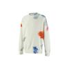 Puma MMQ Series Tie Dye Crew Loose Fit Round Neck Long Sleeve Sweatshirt Unisex Sweatshirt White 539579-02