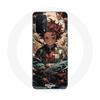 Case - Maniacase - Oppo A74 5G - Demon Slayer Tanjiro - Soft - Black