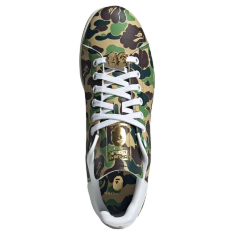 BAPE x adidas Stan Smith 30th Anniversary - ABC Camo Unisex Sneakers Multi-Color Cloud-White Off-White IG8949
