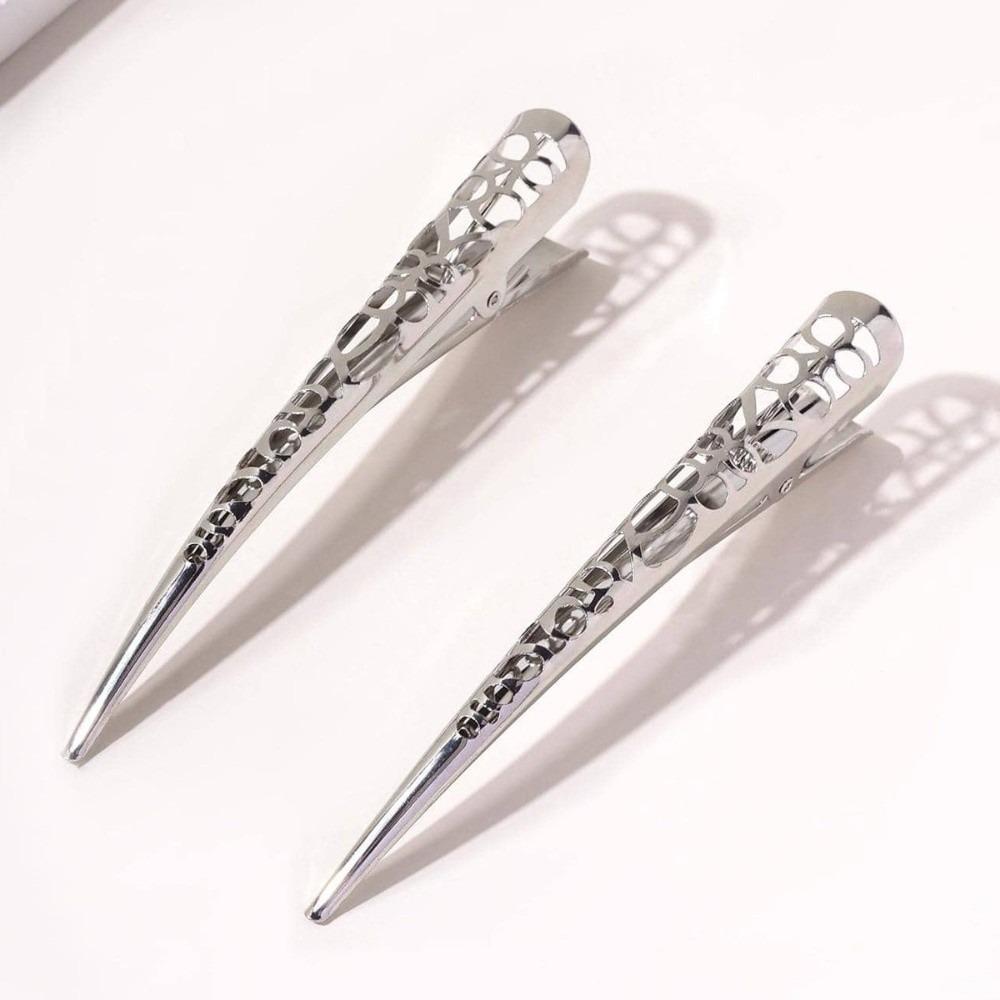 1 Pair 13cm Length Horn Hair Clamps Beak Shape Duck Teeth Hair Clips for Hair Styling