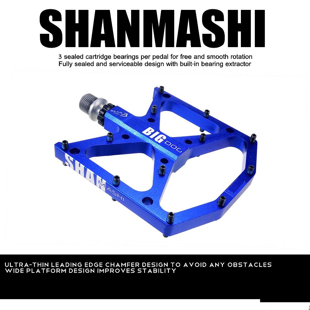 Big dog pedals mountain bike 3 bearing bicycle bearing wide anti-slip pedals comfortable pedals