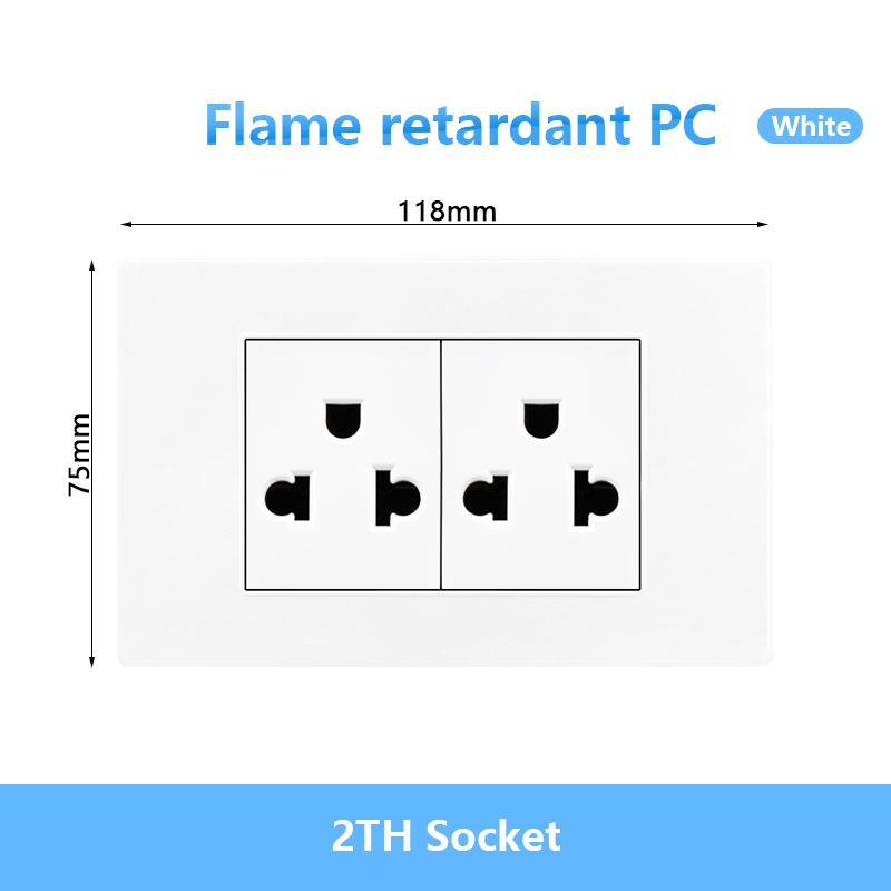 Италия Чили Мексика USB Smart Type-c 20 Вт Быстрая зарядка Настенная розетка вилка, Бразилия Панель выключателя света Универсальная розетка usb c