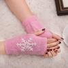 Soft Knitted Gloves Keep Warm Mittens Fashion Half Finger Gloves  Men Women