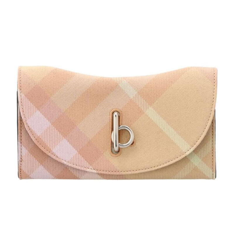 Burberry Кошелек Длинный Кошелек Запирающийся Проверка 8081787