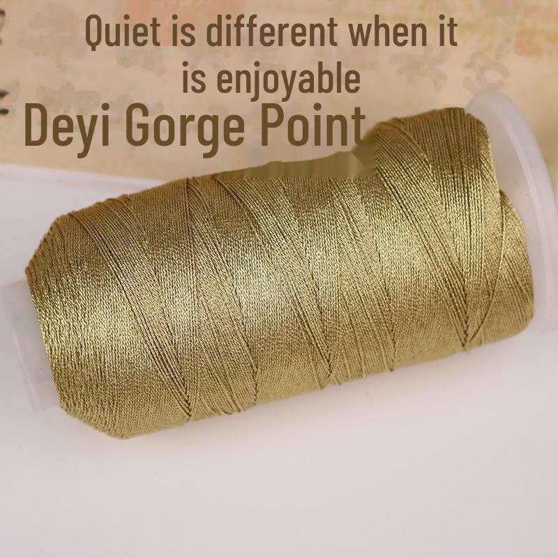 Большая плетеная веревка из золота и серебра для самодельных украшений - Металлические нити и катушки