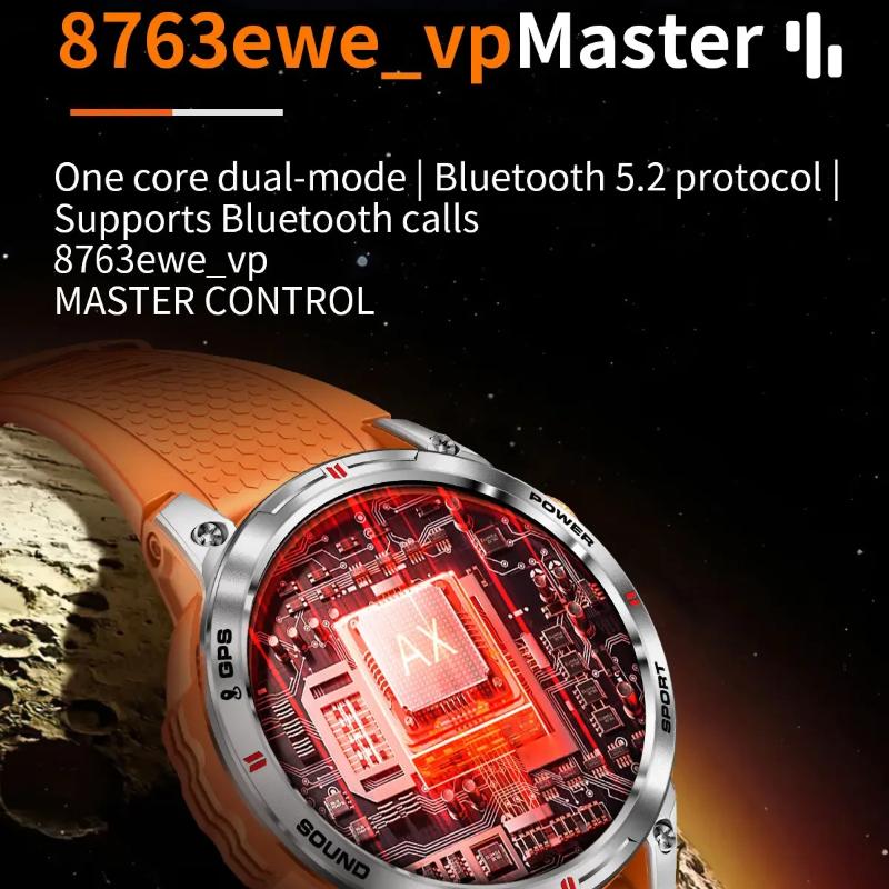 2025 New Outdoor Professional GPS Trajectory Smart Watch 1.5"HD Screen Waterproof Bracelet BT Call Smartwatch Men for Android IOS