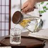 Бриллиантовый чайник для холодной воды Бытовой Гостеприимство Орех Большая емкость Чайник для холодной воды Сок Высокоборосиликатное стекло Чайник для холодной воды