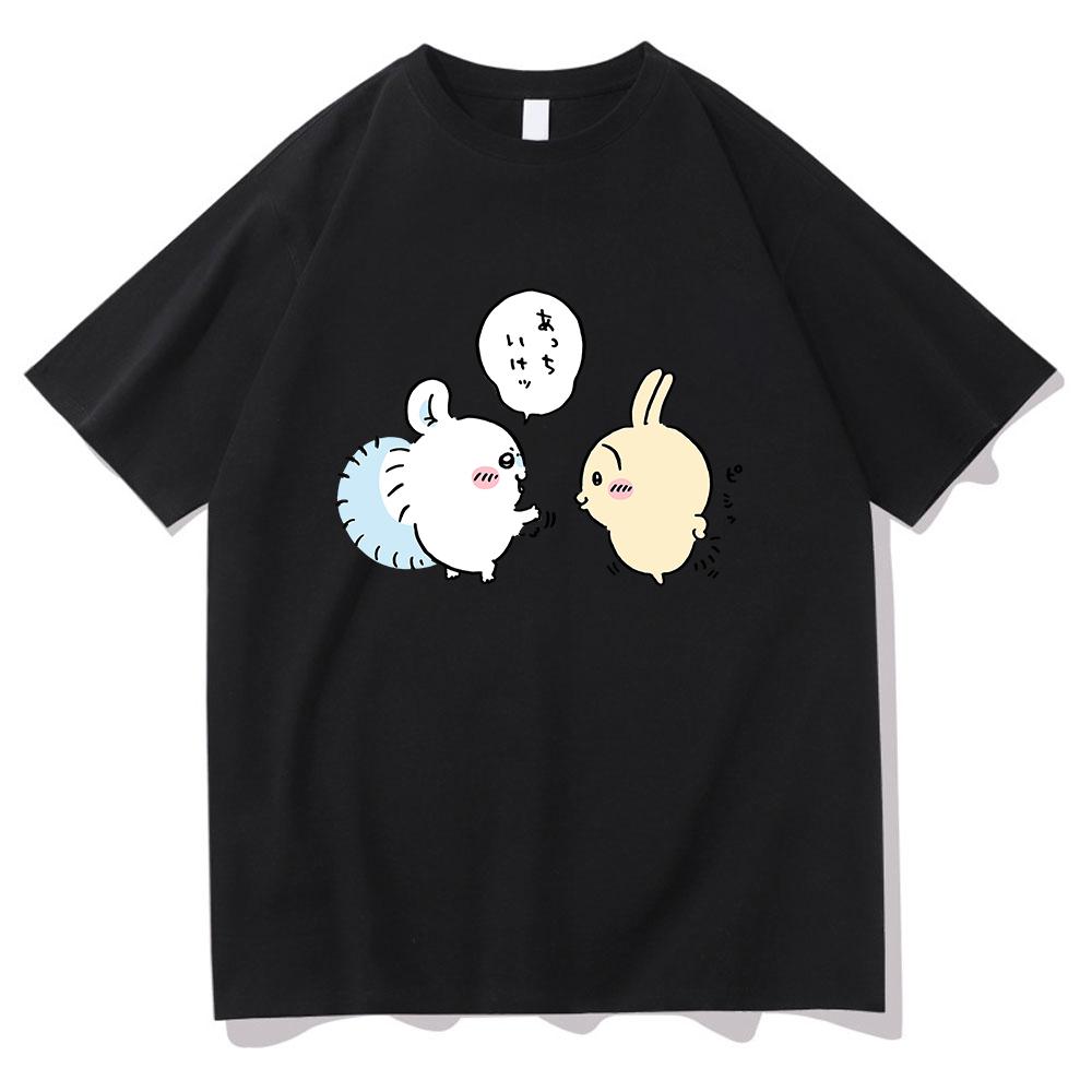Chiikawa T Shirt Unisex  Harajuku Aesthetic Graphic Kawaii Tshirt Unisex Anime Cartoon Casual High Quality Sand Cotton Tees Shirts