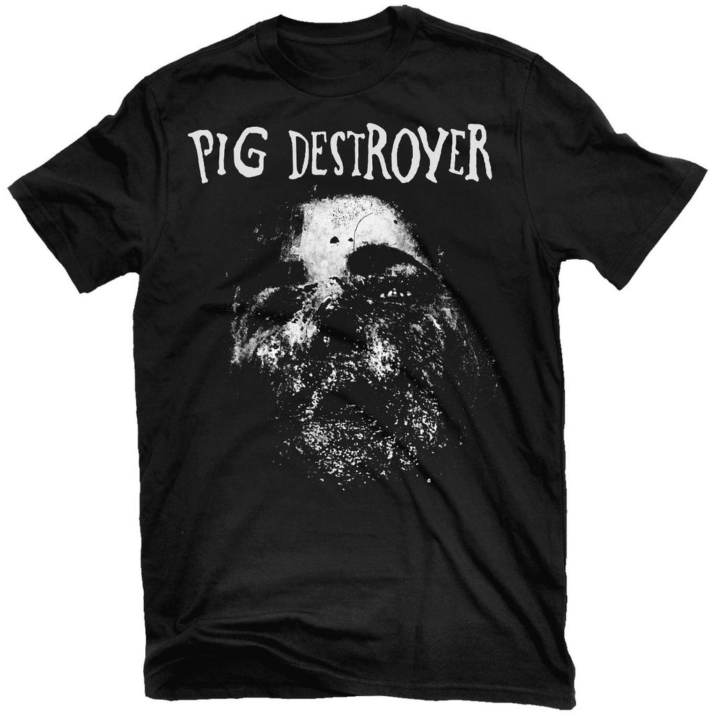 Jef Whitehead Design Pig Destroyer Rock Band Graphic Tee  Cotton Round Neck Casual Unisex Tshirt Summer Top