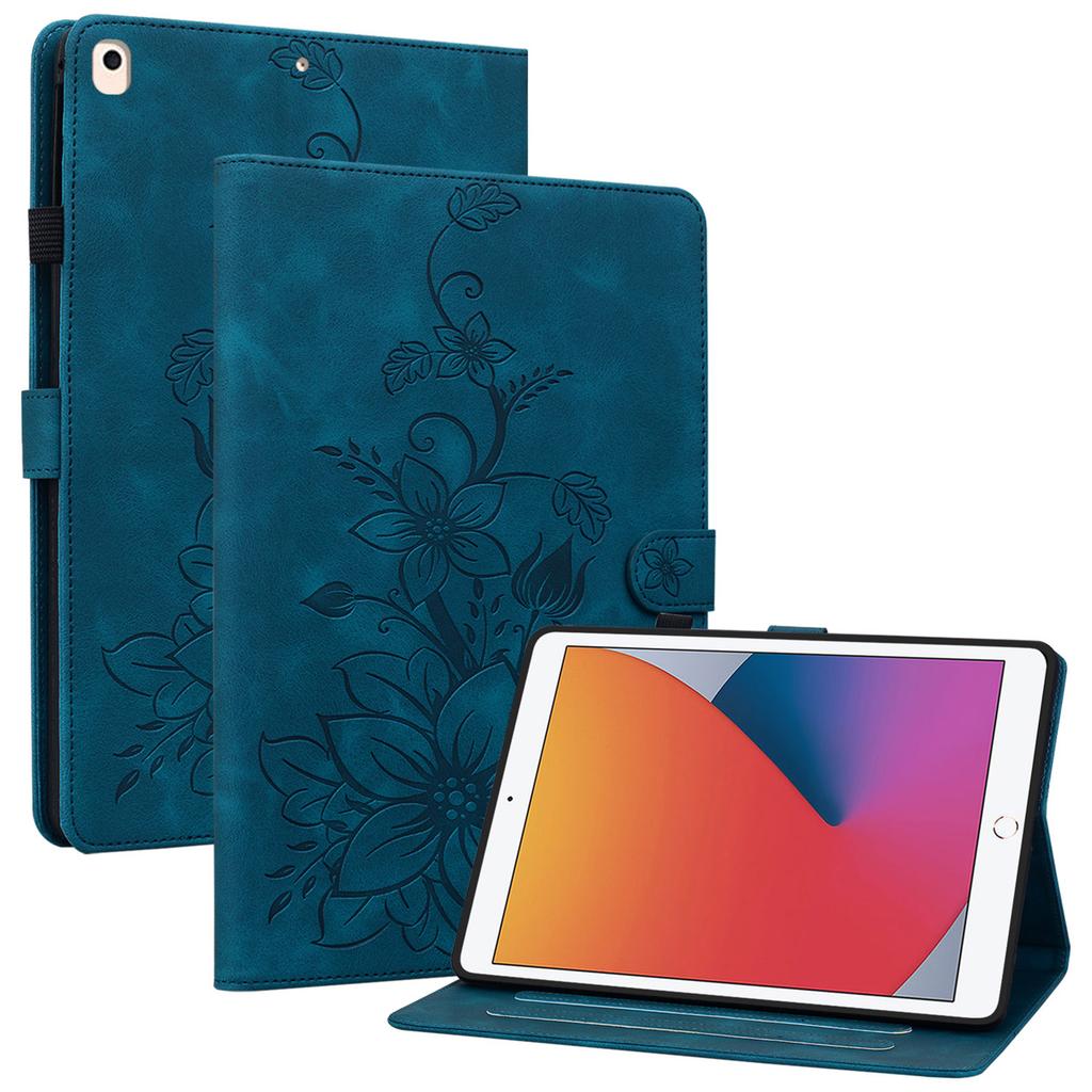 Для iPad 10.2 (2021)/(2019)/(2020) Защитный чехол Противоударный Оттиск PU кожа Обложка для планшета