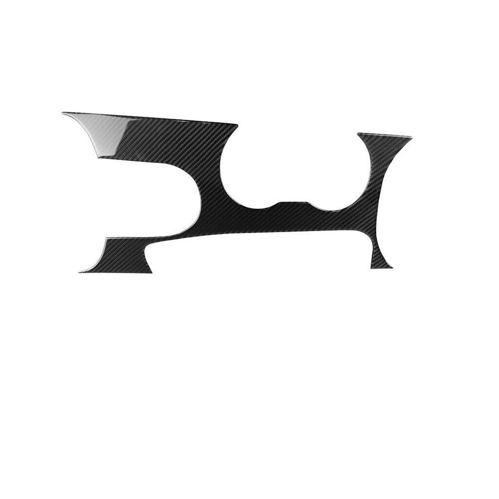 Carbon Fiber Car Interior Control Gear Shift Panel Cover Decorative Sticker Cover Trim Car Styling for Ford Mustang