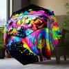 Neon Gaming Controller Umbrella Folding umbrella, automatic umbrella 8-Frame for Travel, camping Use Gift for Halloween Christmas