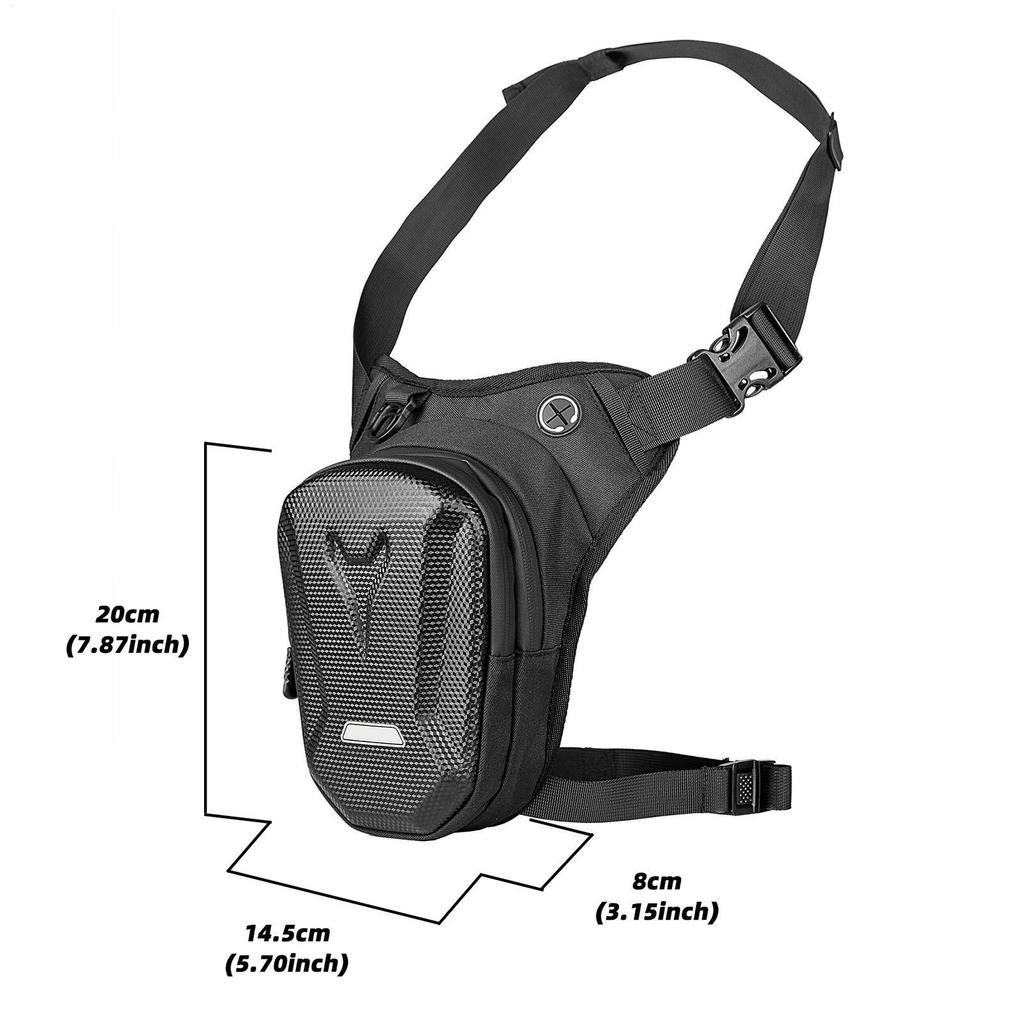 Motorcycle Leg Bag Adjustable Pocket With Removable Strap Shoulder Thigh Bags With Zipper For Cycling Hiking Travel Outdoor Bike