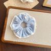 Мягкая вязаная коллекция Осень Зима Милый scrunchie В горошек Цветочный