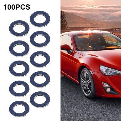 1 комплект 100 шт. прокладок для пробки сливного поддона масла для Toyota OE90430-12031 12 мм прокладки для пробки сливного поддона масла шайба