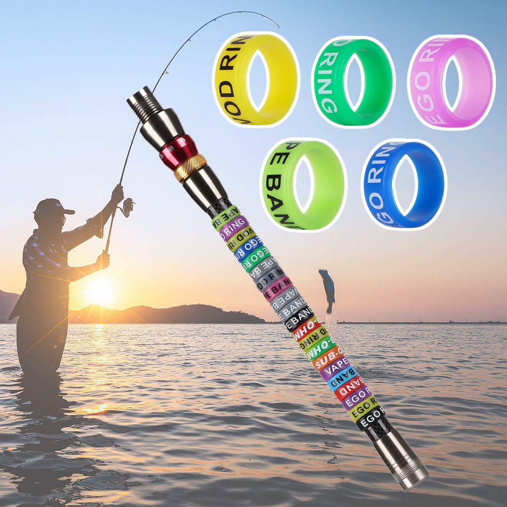 10pcs Multipurpose Protector Handle Fishing Tackle O-shaped Ring Protective Case Anti-Slip Ring