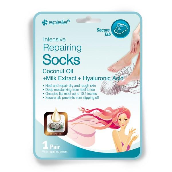 Epielle Foot Mask Pack Увлажняющая 4р + Увлажняющая 4р + Кокос 4р, 1 комплект