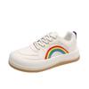 Women's Shoes 2024 Fashion Rainbow Embroidery Canvas Shoes Women Casual Sneakers Women Platform Vulcanized Shoes Tenis Femininod