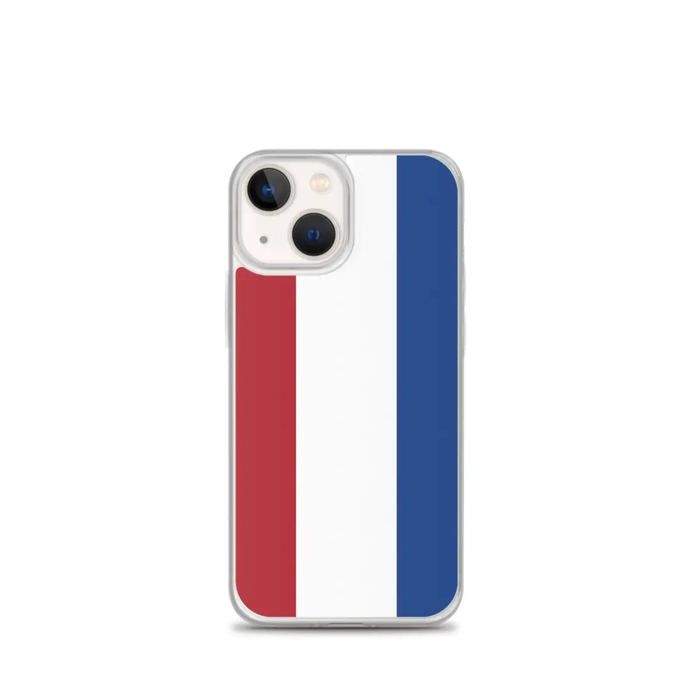 Coque iPhone - Drapeau Pays-Bas - iPhone 13 Mini - Souple - Multicolore - Vertical