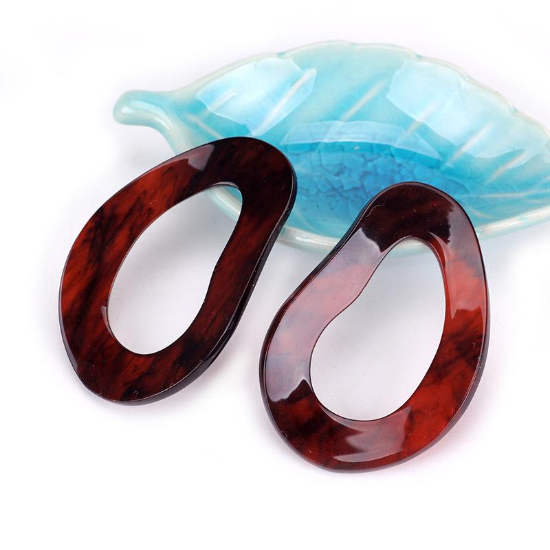 Suijue Jewelry Day Акриловые модные серьги Мода, Женские ацетатные геометрические пусеты