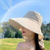 Летние шляпы для улицы, защита шеи от ультрафиолета, солнцезащитные козырьки для женщин, рыбалки, пешего туризма, широкополая шаль, солнцезащитный крем, кепки с хвостиком для женщин