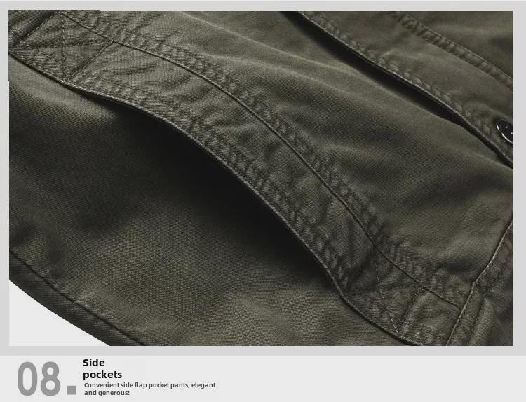 Мужская повседневная куртка в стиле милитари - большой размер, летный костюм для занятий спортом на открытом воздухе и работы