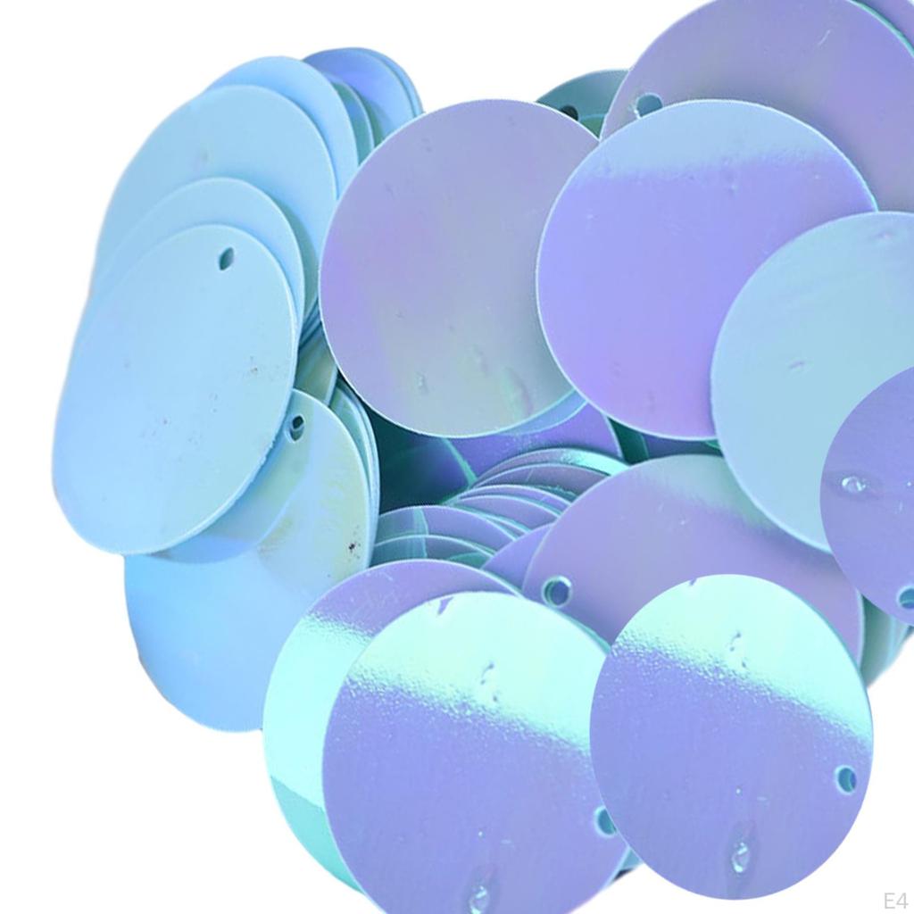 85 Pieces 20mm Flat Round Loose Sequins Hairpins Decorative Patches DIY Dress Accessories Set for