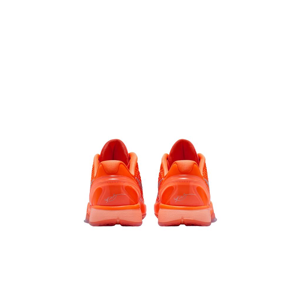 Nike Zoom Kobe 6 GS Total Orange Детские кроссовки Металлик-Серебристый Космическая глина FV9676-800